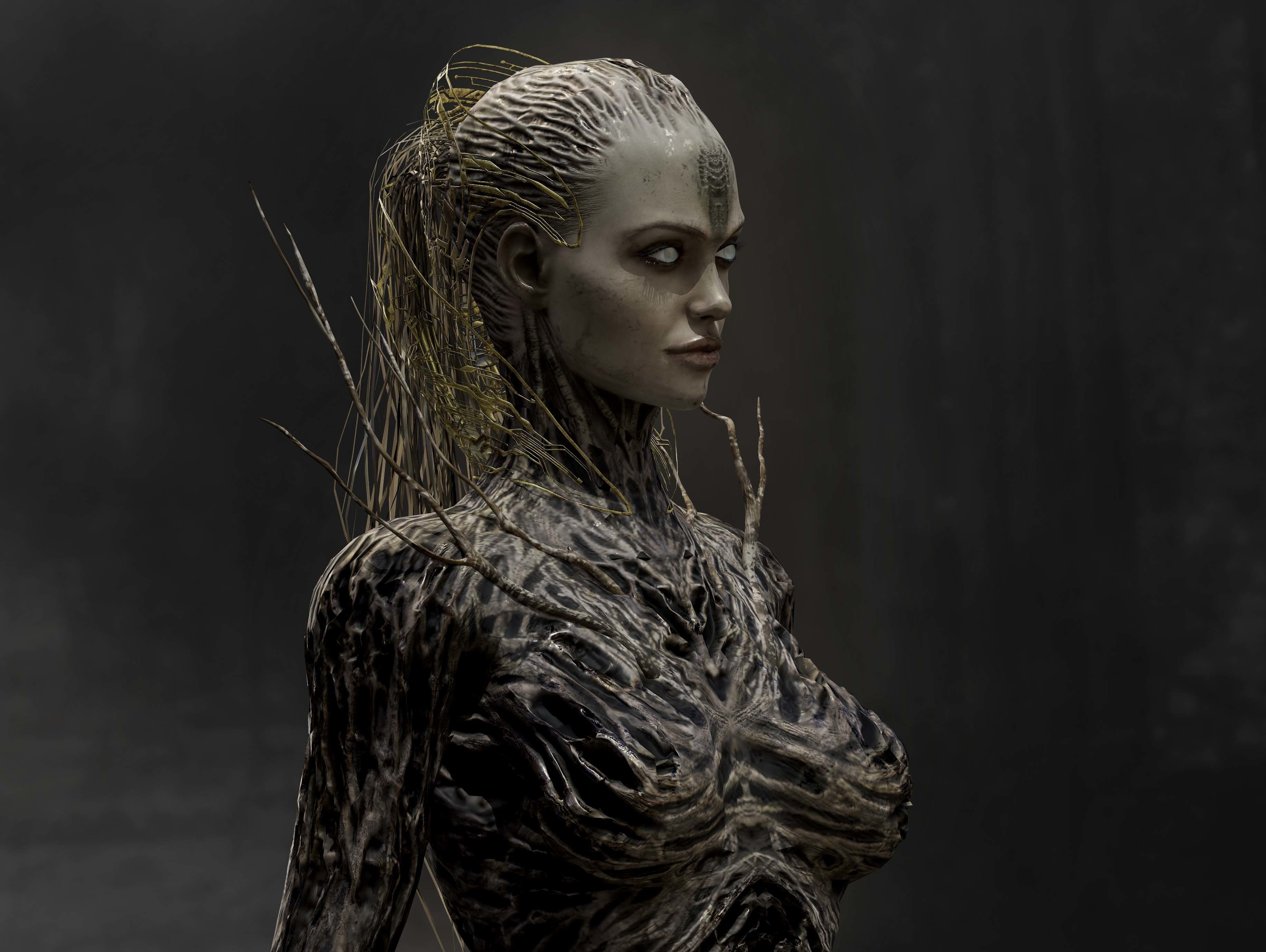 Anunnaki Low-poly 3D model_3