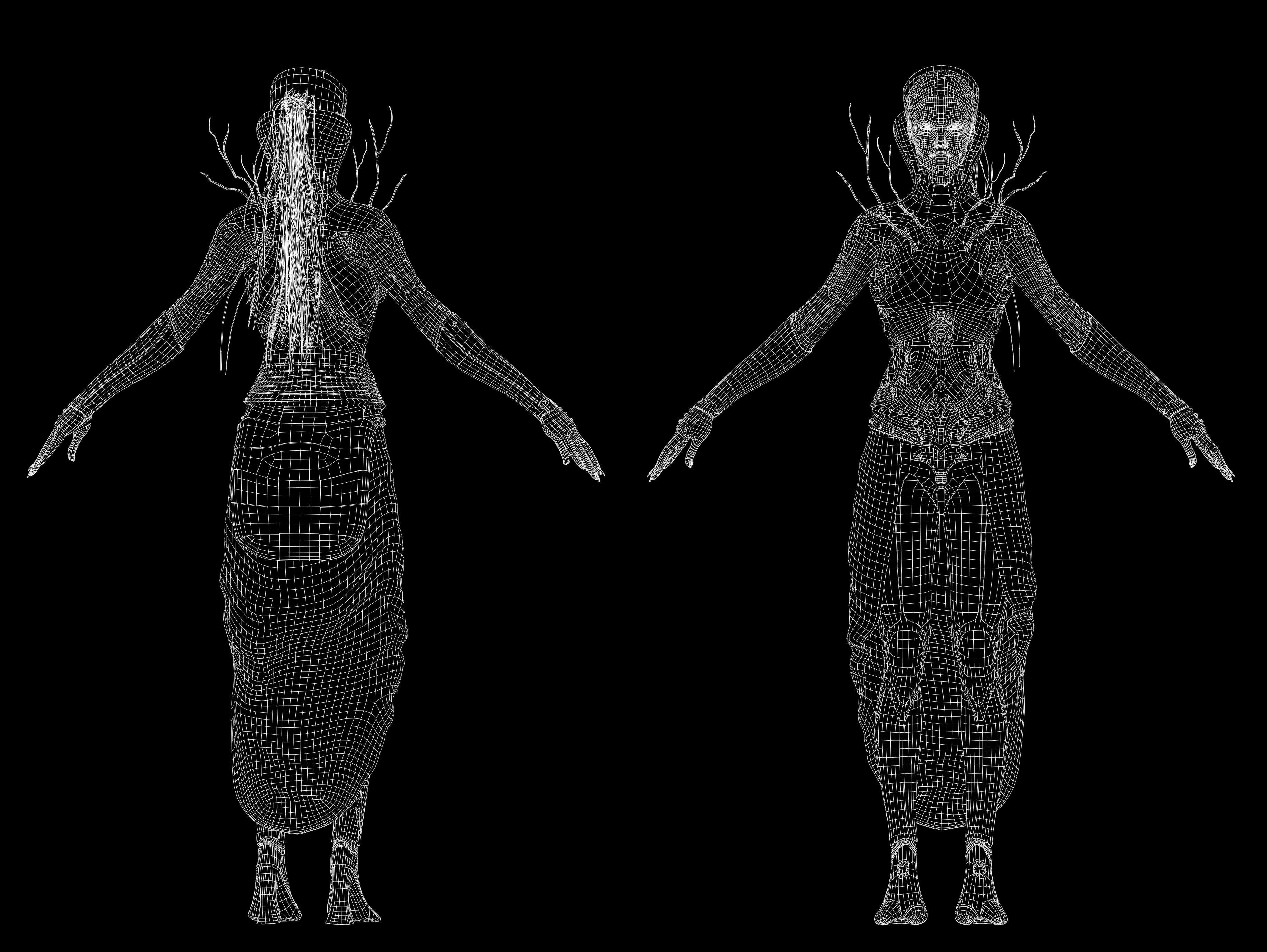 Anunnaki Low-poly 3D model_12