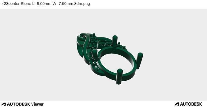 Unisex Pendant With Oval Cut Center Stone 3D print model