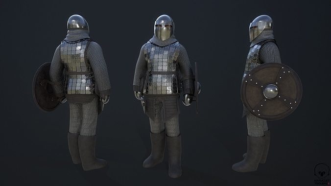 TAB Medieval Knight - 11 Low-poly 3D model