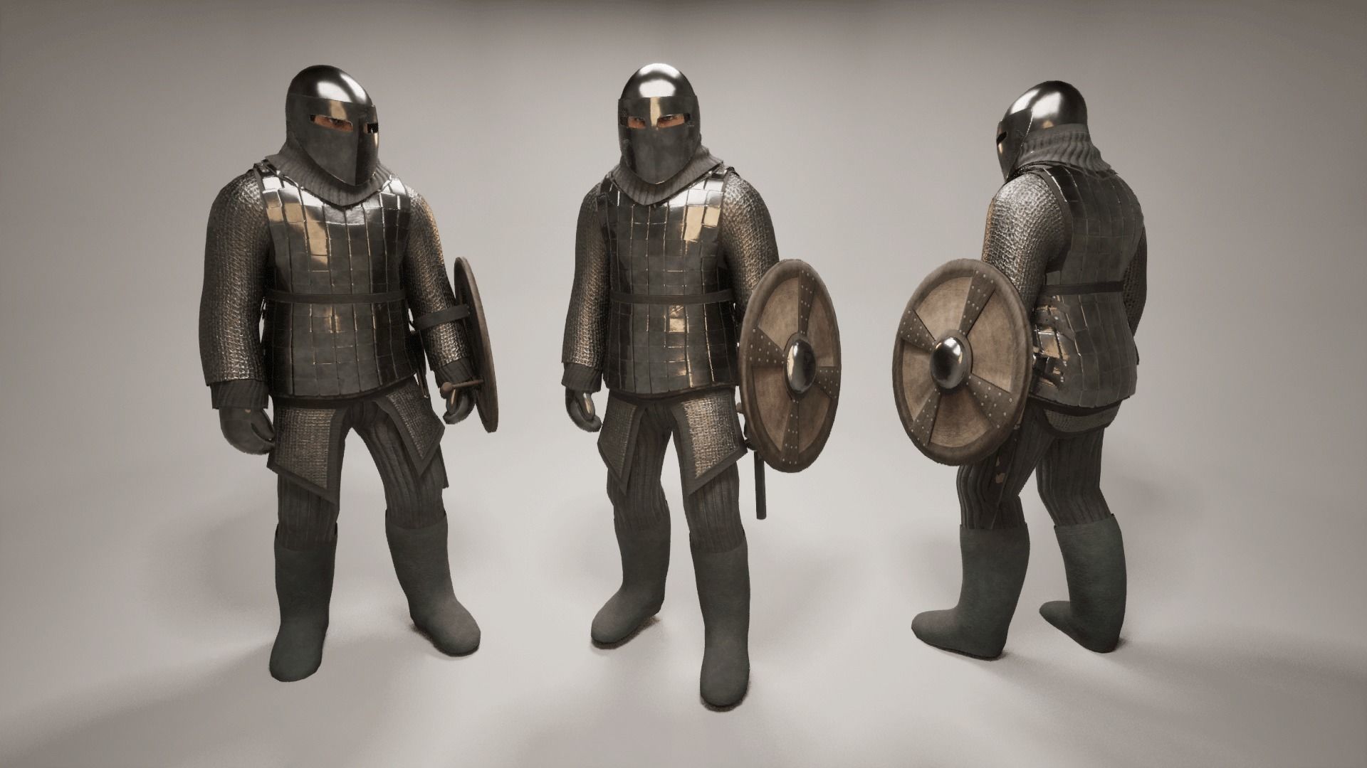 TAB Medieval Knight - 11 Low-poly 3D model_14