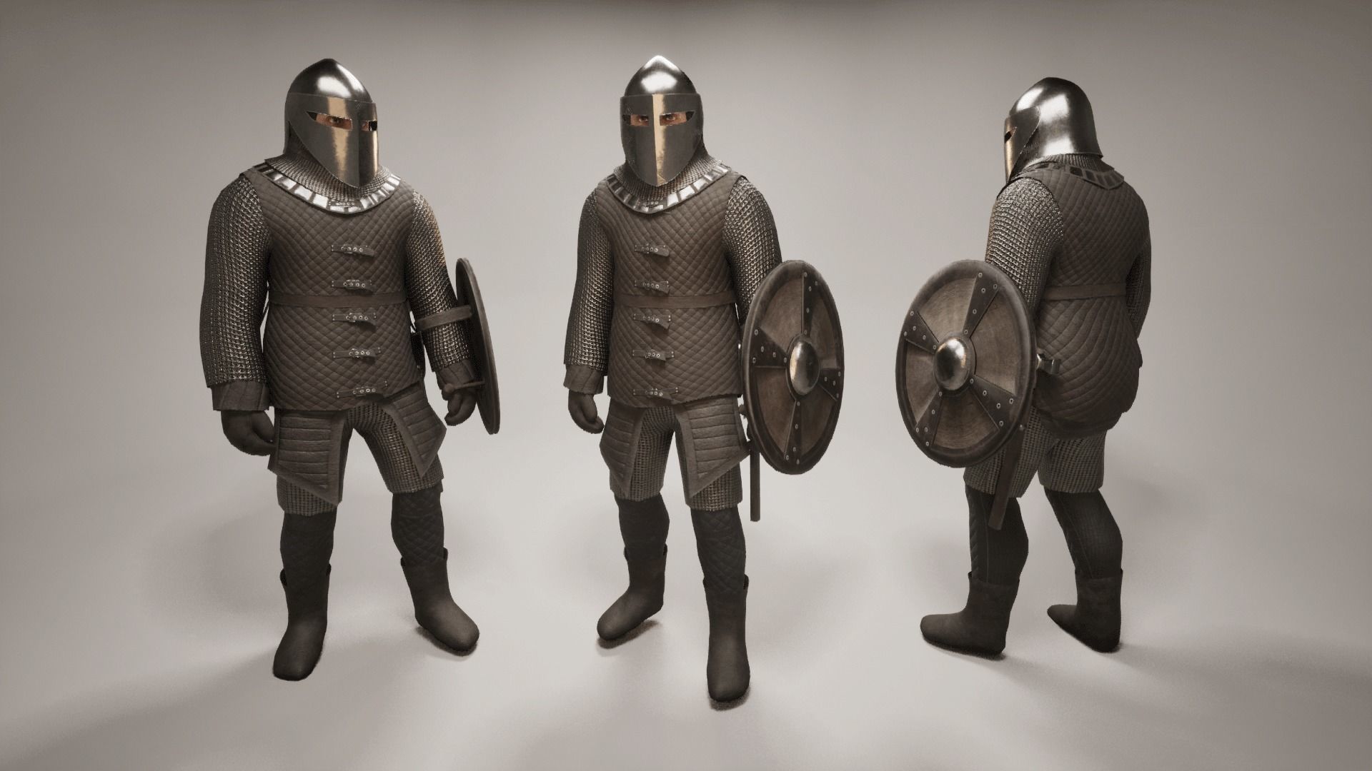 TAB Medieval Knight - 11 Low-poly 3D model_16