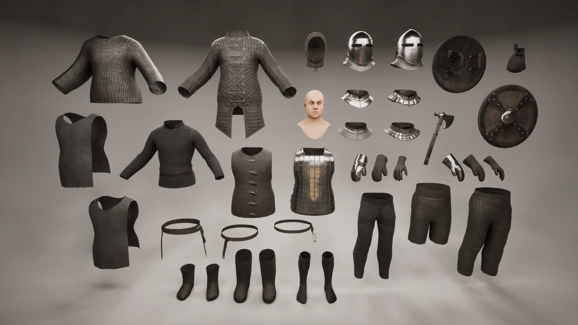 TAB Medieval Knight - 11 Low-poly 3D model_20