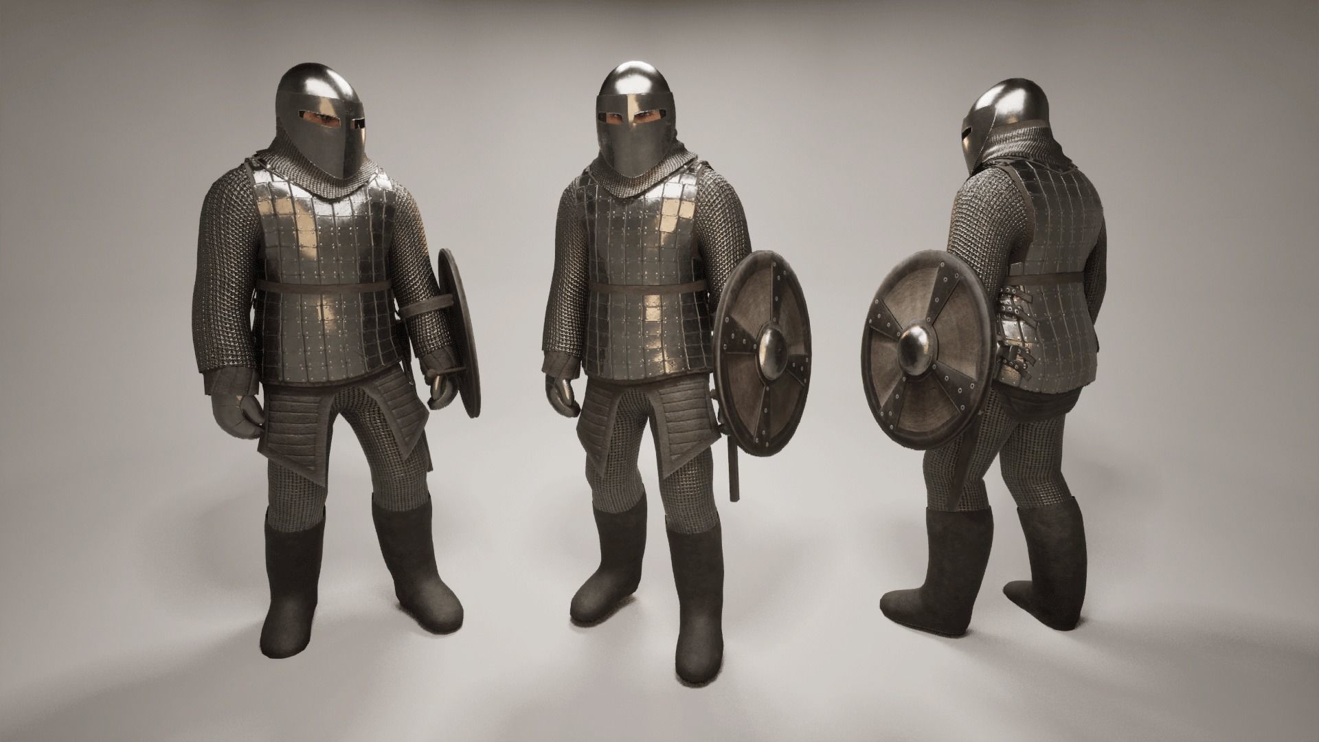 TAB Medieval Knight - 11 Low-poly 3D model_12