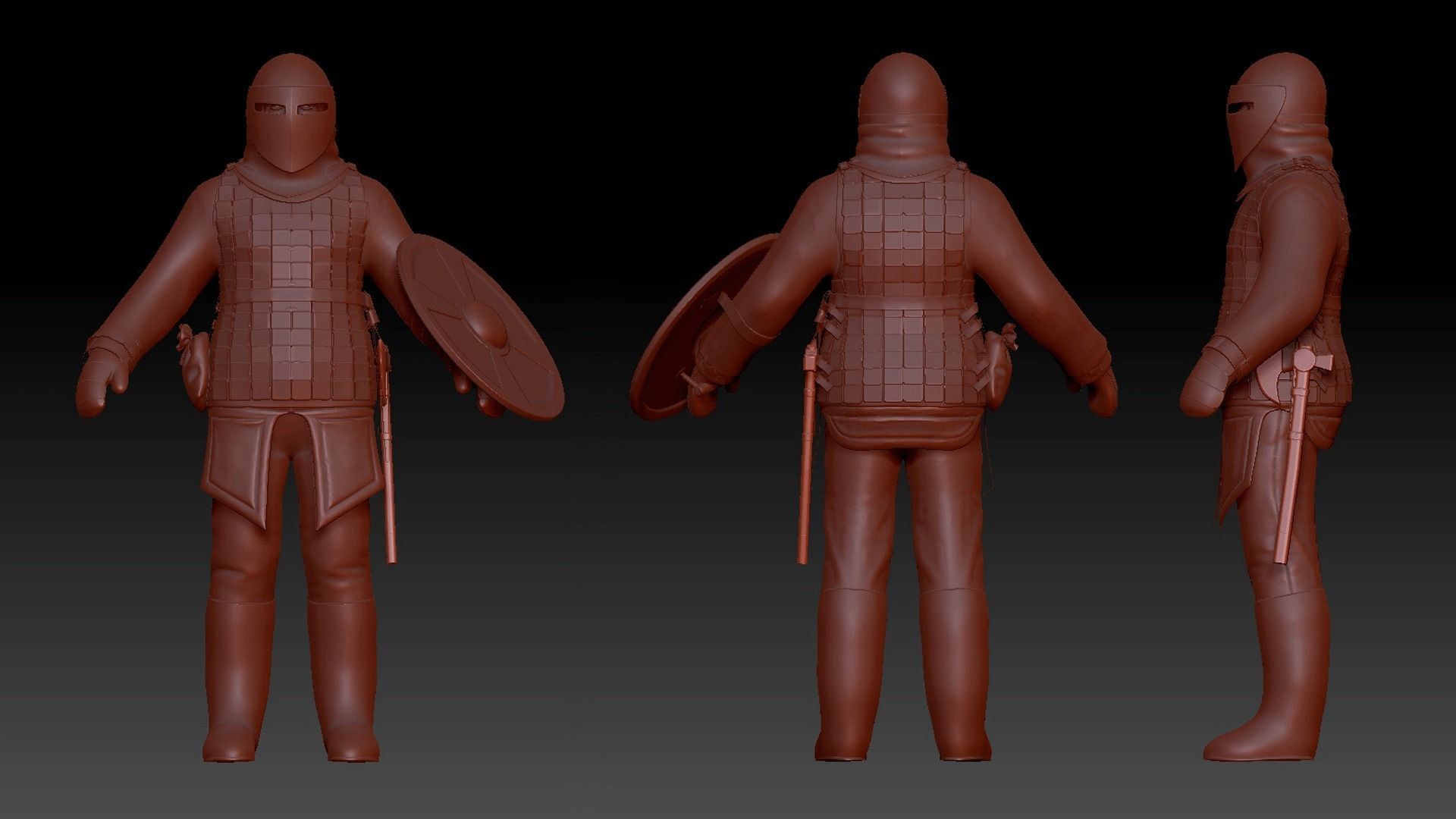 TAB Medieval Knight - 11 Low-poly 3D model_25