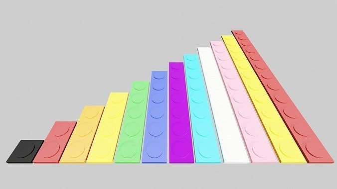 lego bricks pack 3D model