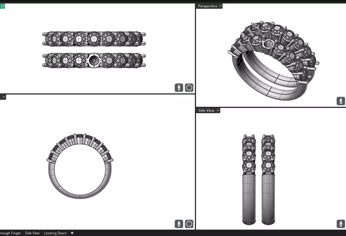 Engagement and band 3D print model_0