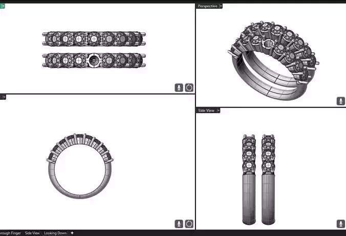 Engagement and band 3D print model