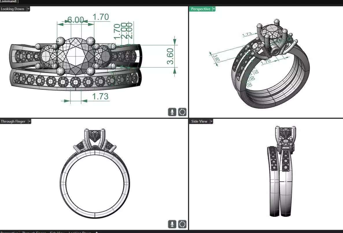 6mm round center engagement set 3D print model_0