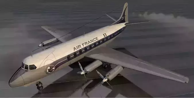 Vickers Viscount 3D model