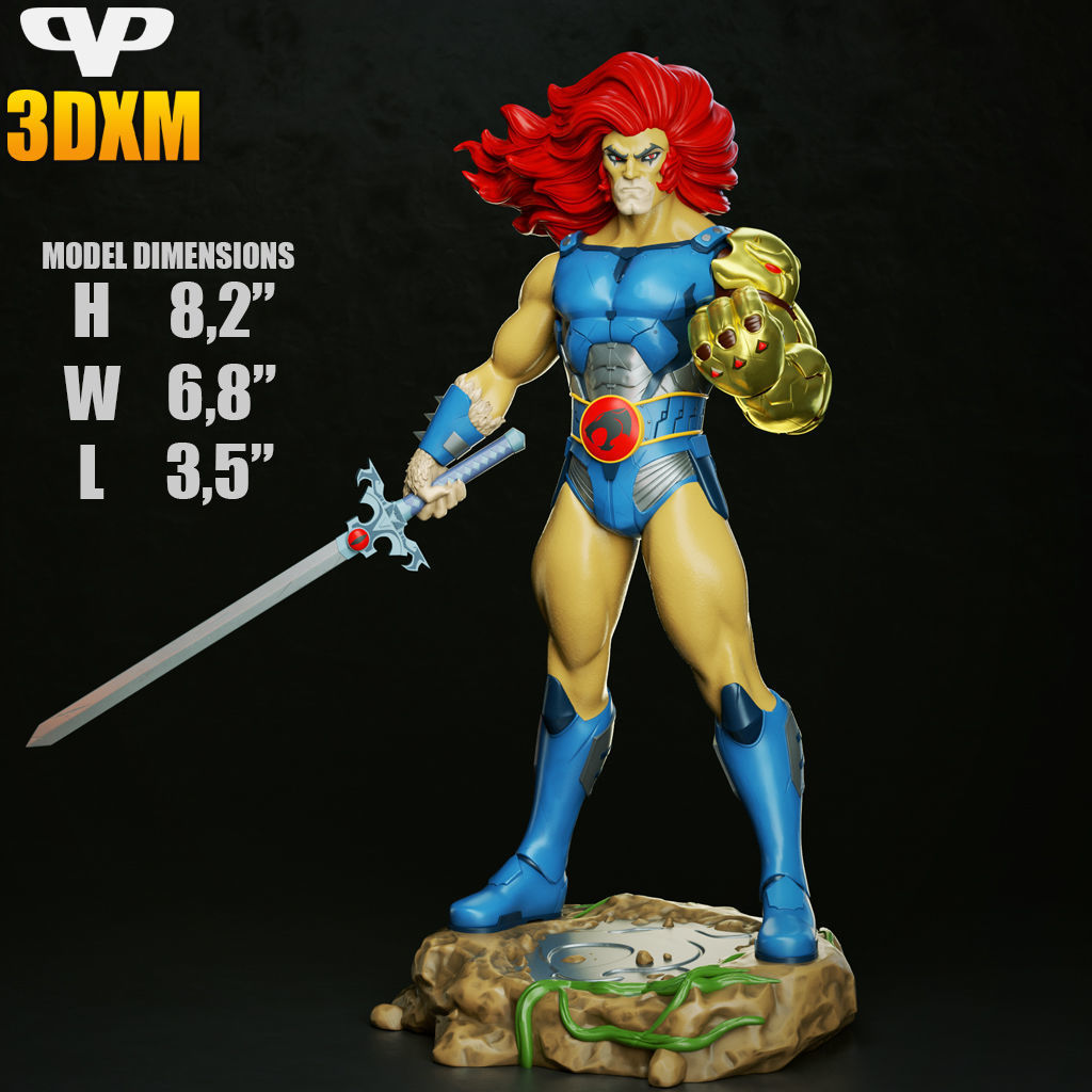 Lion-O Thundercats STL for 3D Printing ChibiSTL 3DXM 3D print model_5