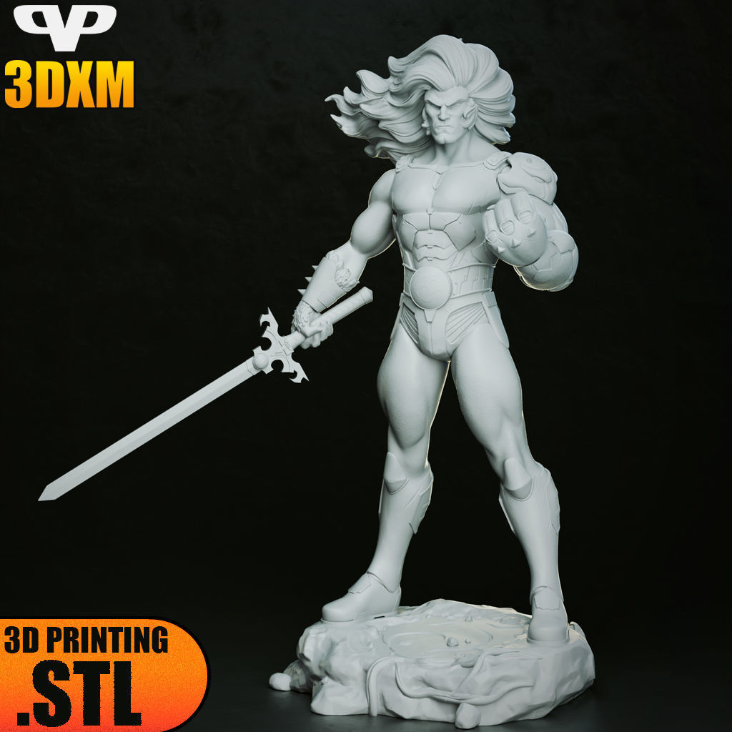 Lion-O Thundercats STL for 3D Printing ChibiSTL 3DXM 3D print model_3