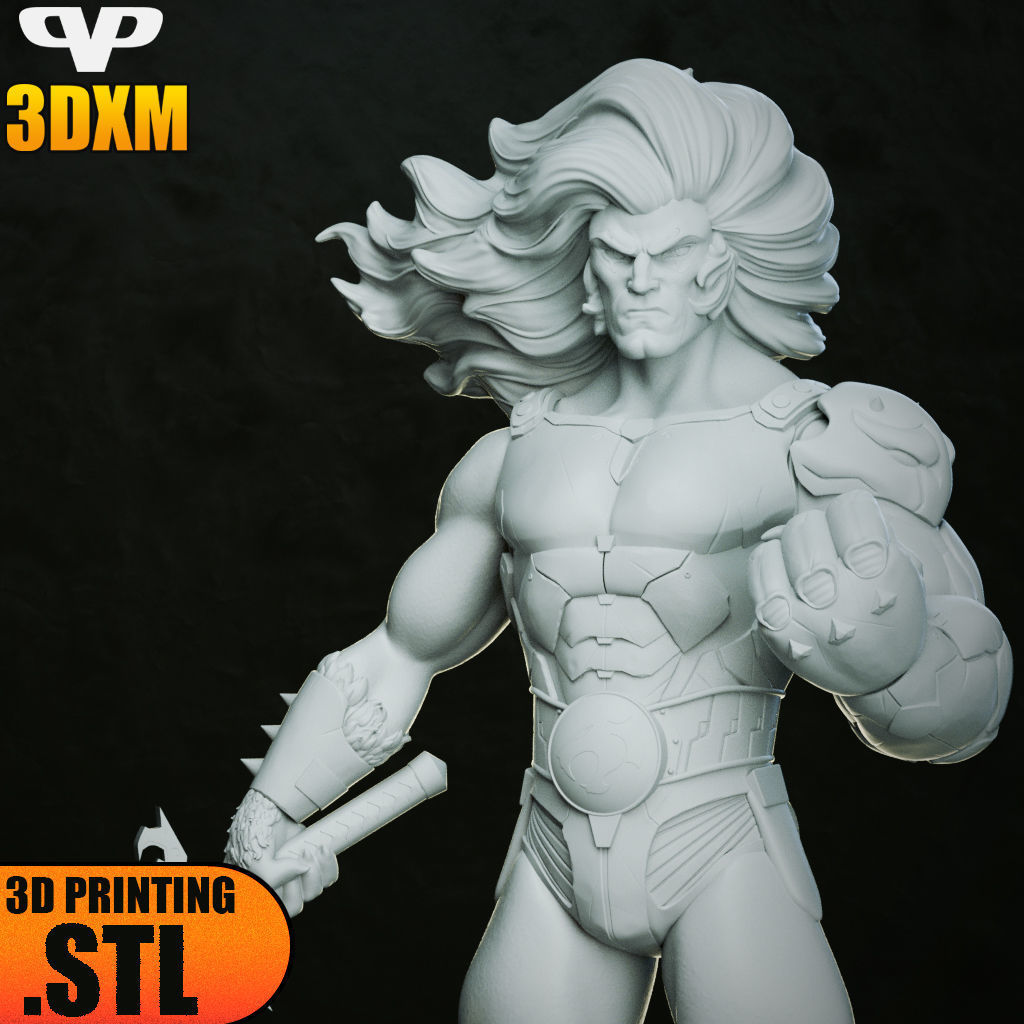 Lion-O Thundercats STL for 3D Printing ChibiSTL 3DXM 3D print model_4