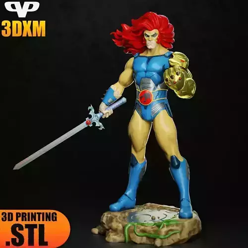 Lion-O Thundercats STL for 3D Printing ChibiSTL 3DXM 3D print model