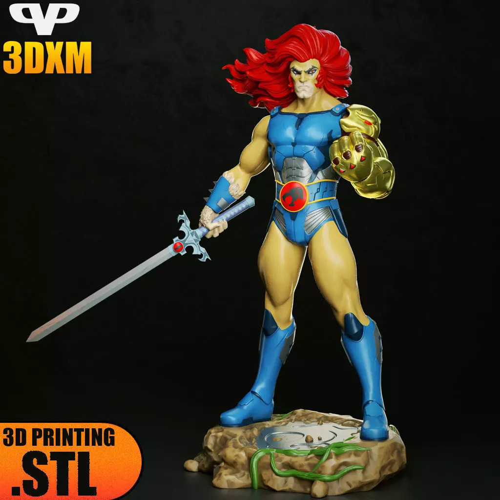 Lion-O Thundercats STL for 3D Printing ChibiSTL 3DXM 3D print model_0