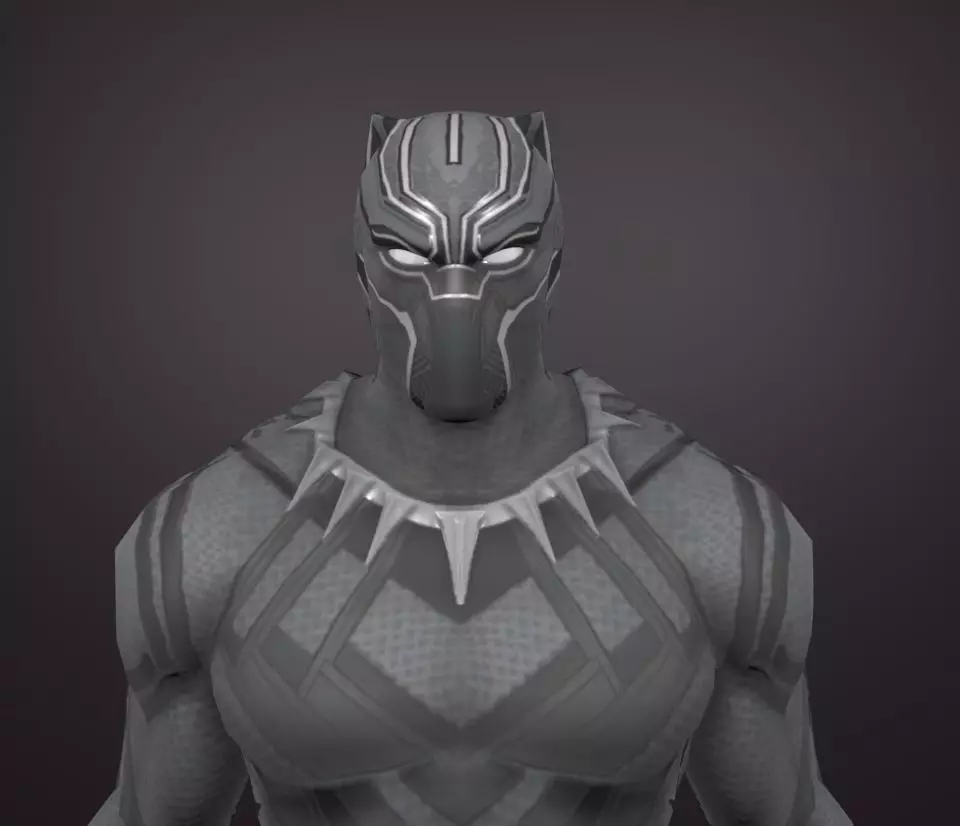 black panther 3D model_0