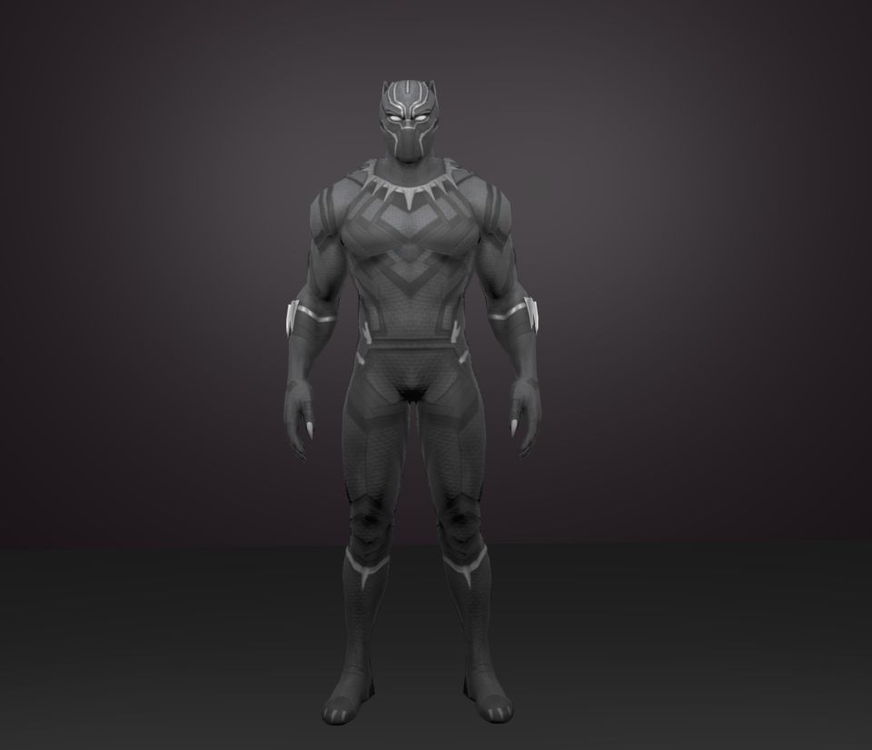 black panther 3D model_1