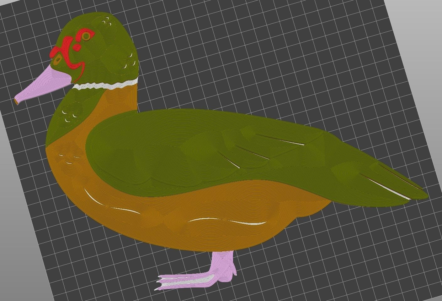 Muscovy Duck Wall Art Commercial 3D print model_5
