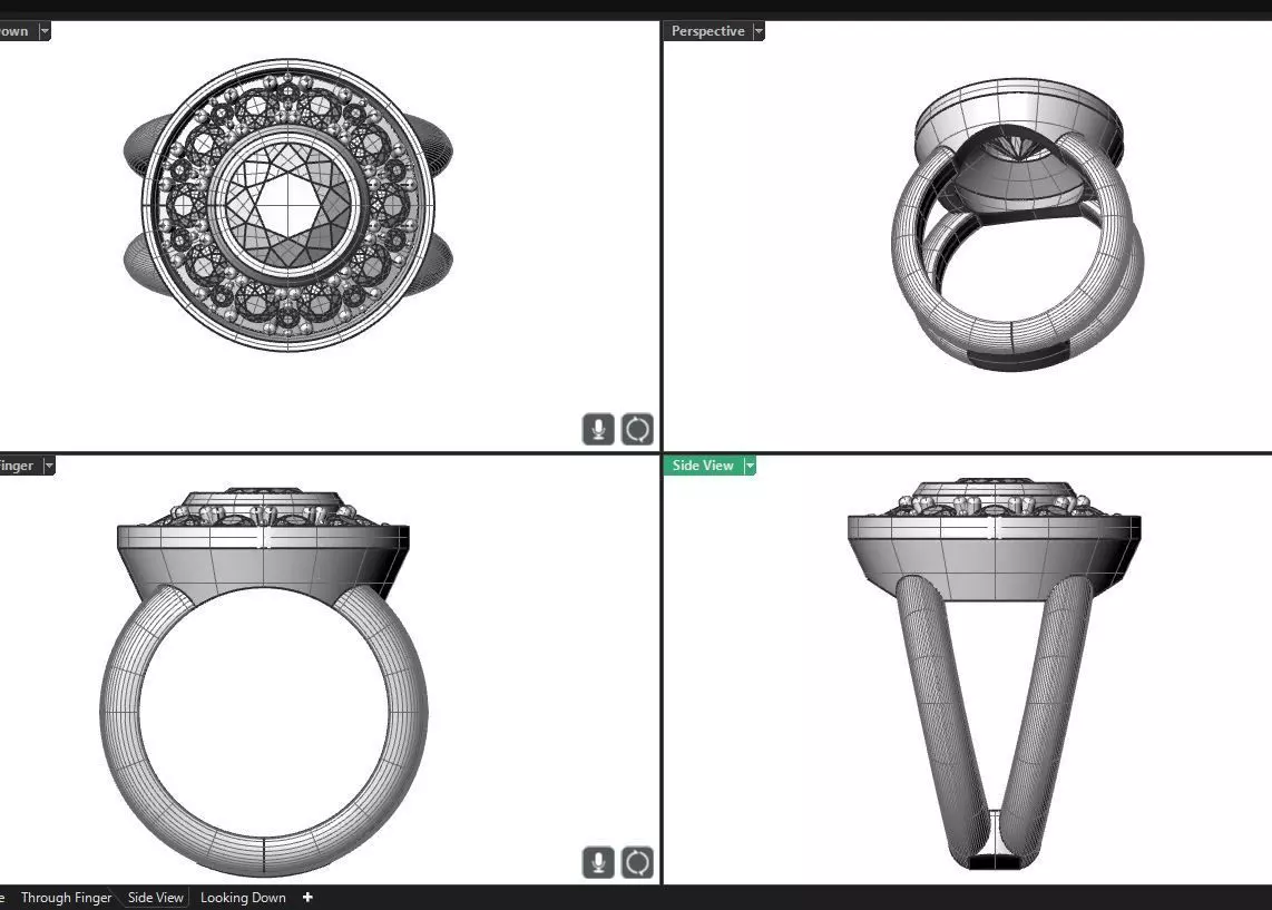 8mm ladies fashion ring 3D print model_0