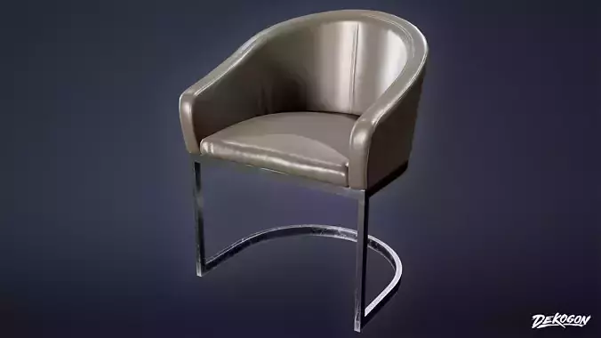 ART DECO - Chair 07 - LOW POLY