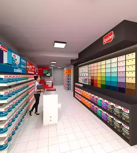 Paint Supplier Store Free 3D model