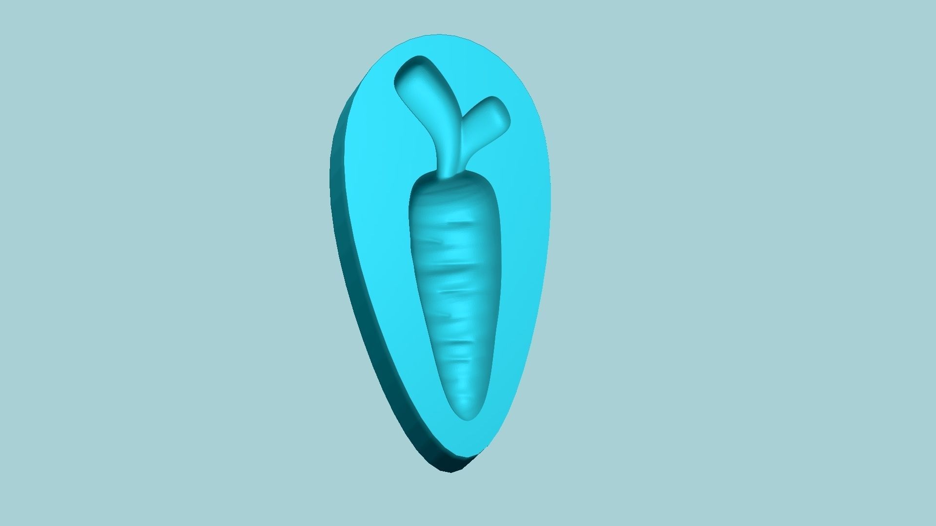 Jelly Candy Molding Carrot - Gummy Mould 3D print model_4