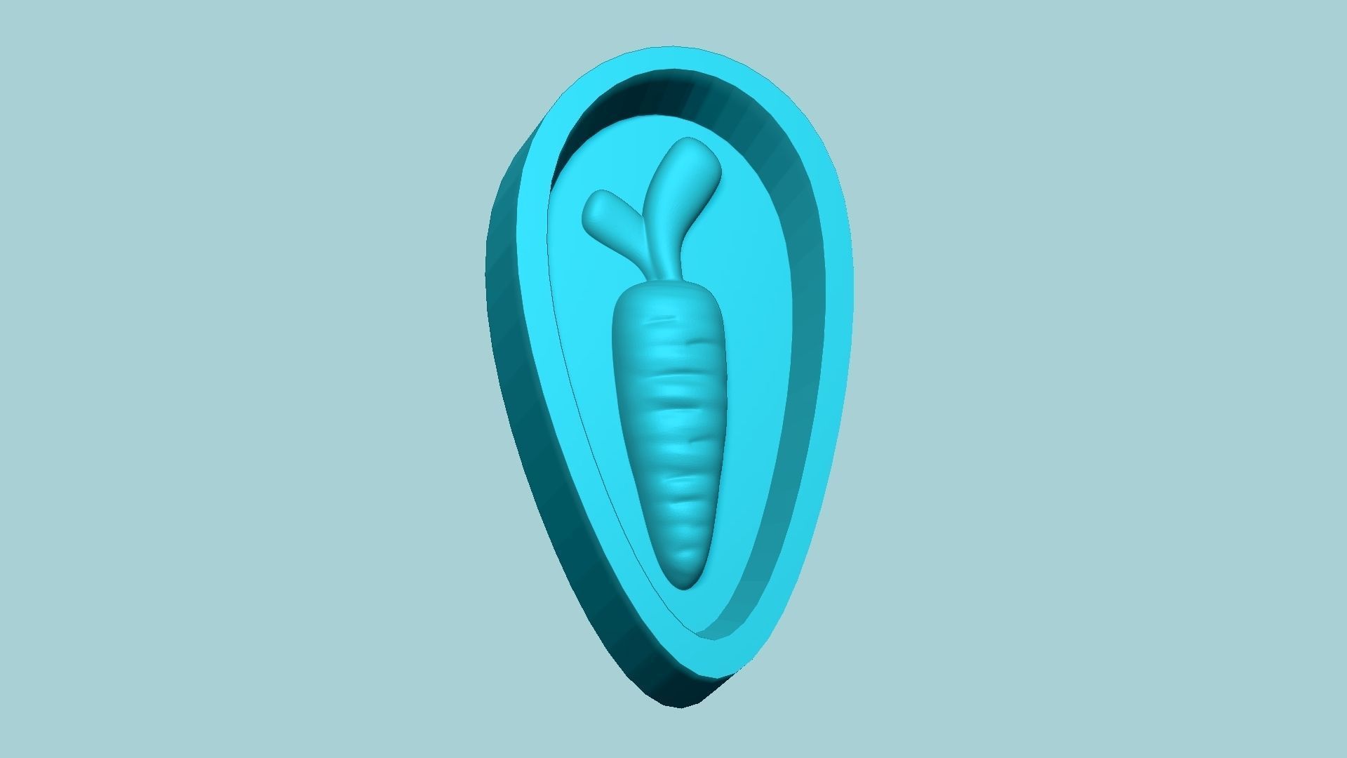 Jelly Candy Molding Carrot - Gummy Mould 3D print model_5