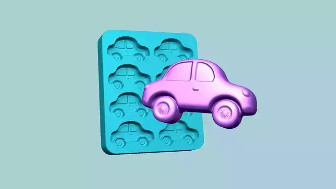 Jelly Candy Molding Car - Gummy Mould 3D print model