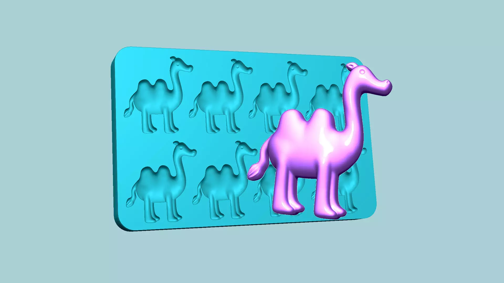 Jelly Candy Molding Camel - Gummy Mould 3D print model