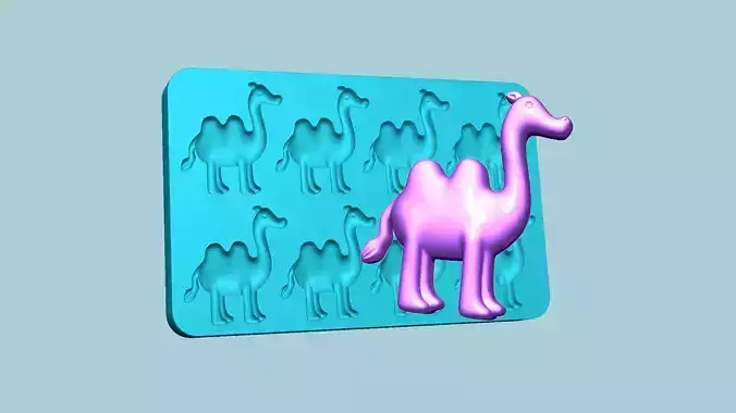 Jelly Candy Molding Camel - Gummy Mould 3D print model