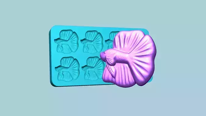 Jelly Candy Molding Betta Fish - Gummy Mould 3D print model