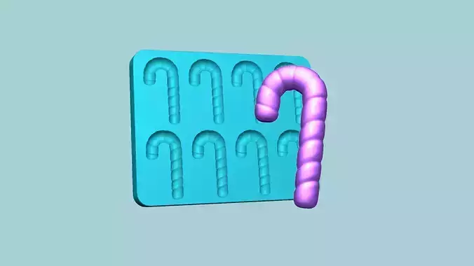 Jelly Candy Molding Bengal Christmas - Gummy Mould 3D print model