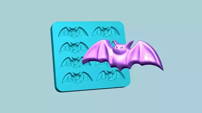 Jelly Candy Molding Bat - Gummy Mould 3D print model