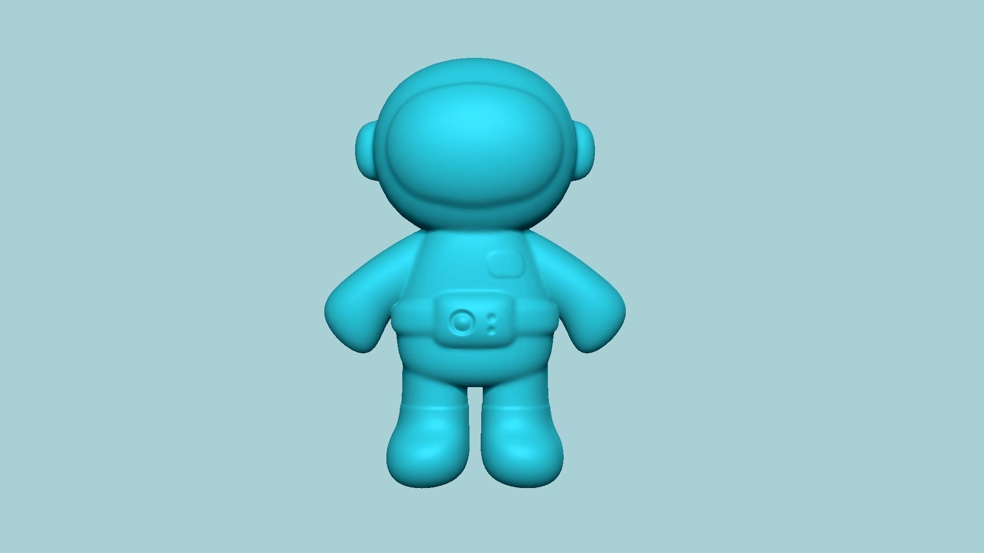 Jelly Candy Molding Astronaut - Gummy Mould 3D print model_2
