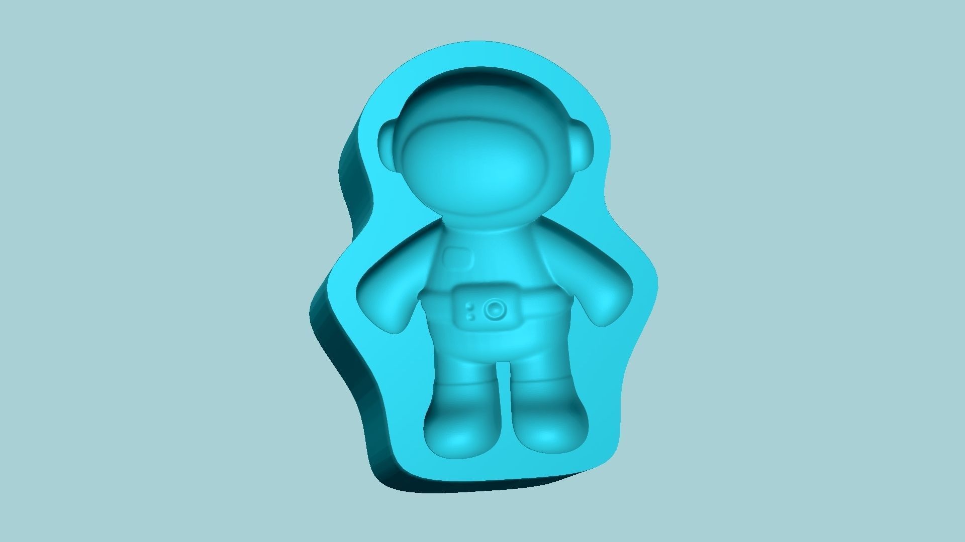 Jelly Candy Molding Astronaut - Gummy Mould 3D print model_4