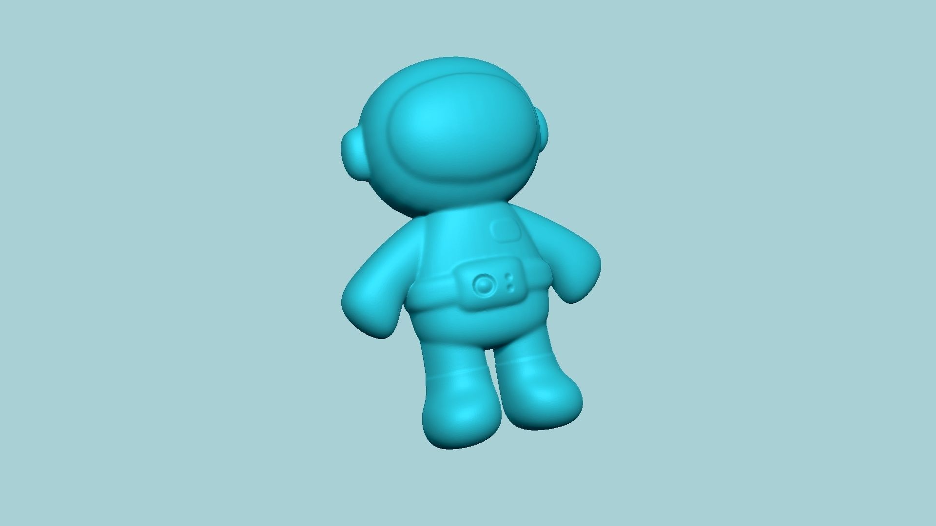 Jelly Candy Molding Astronaut - Gummy Mould 3D print model_3
