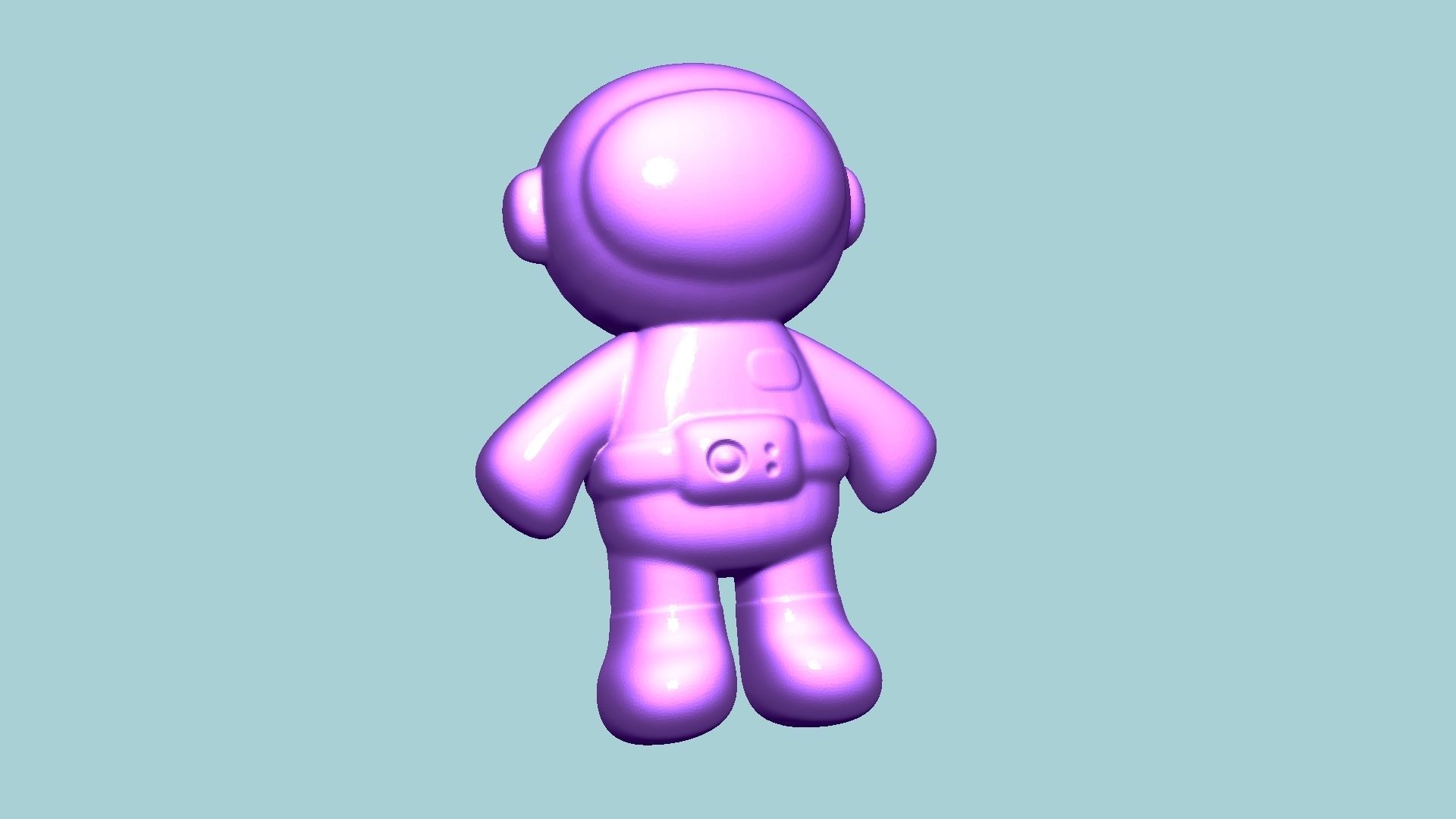 Jelly Candy Molding Astronaut - Gummy Mould 3D print model_8