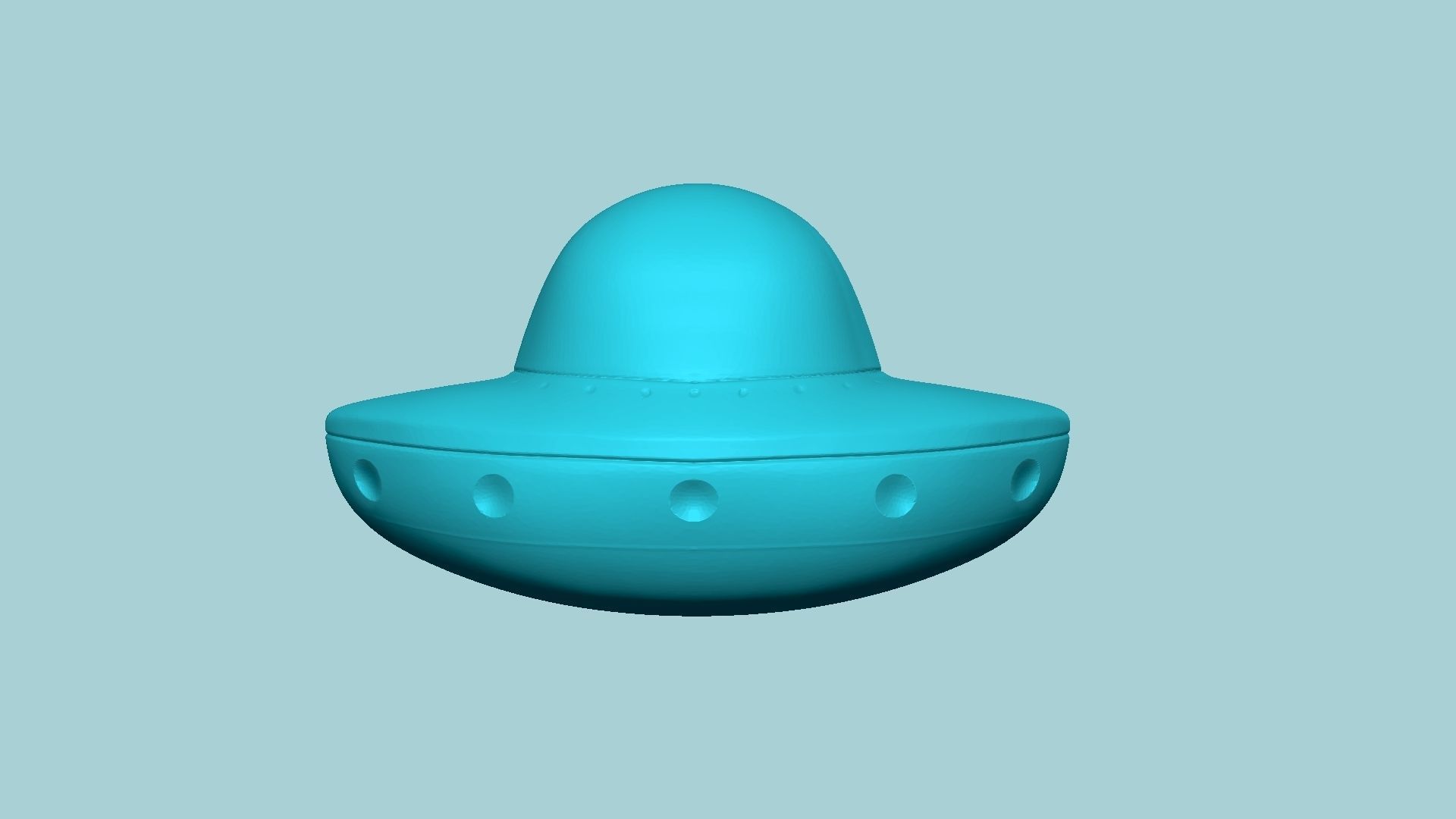 Jelly Candy Molding Alien UFO - Gummy Mould 3D print model_2