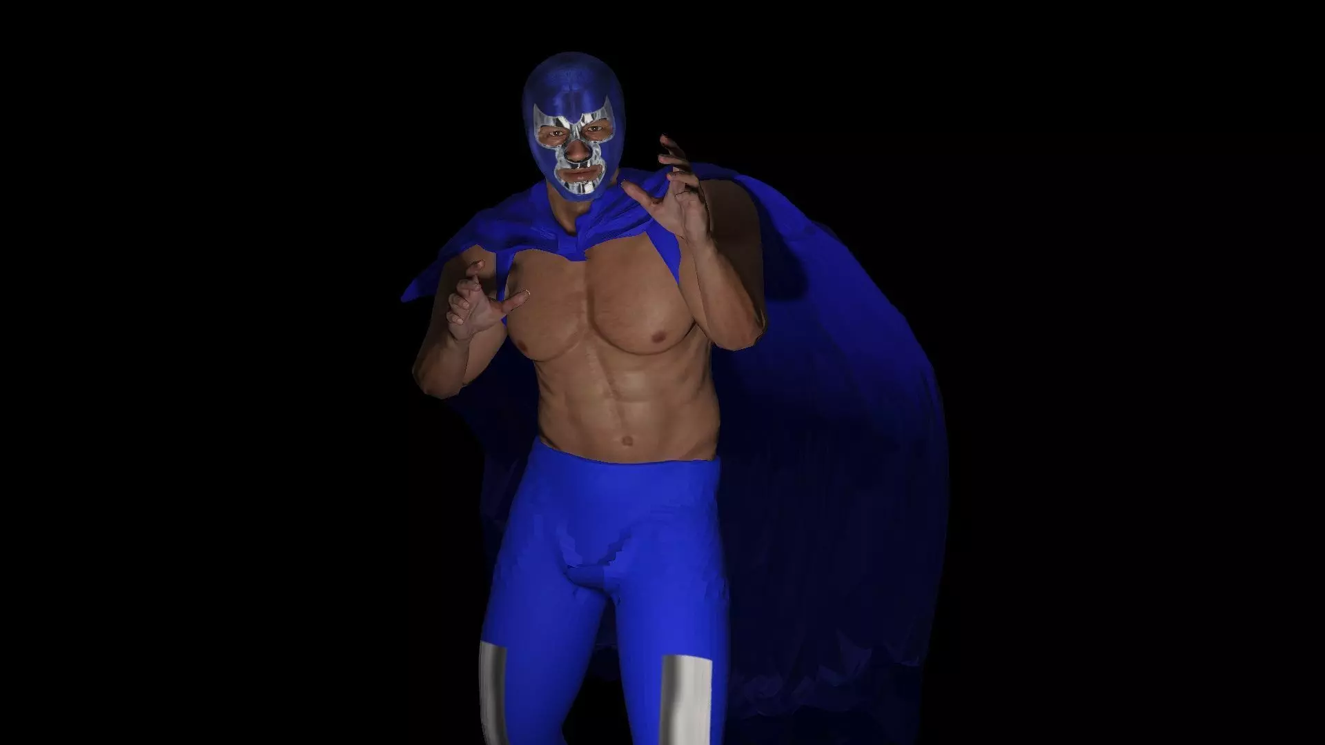 Blue Demon Low-poly 3D model