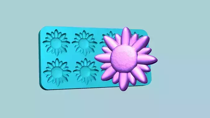 Jelly Candy Molding Flower B - Gummy Mould