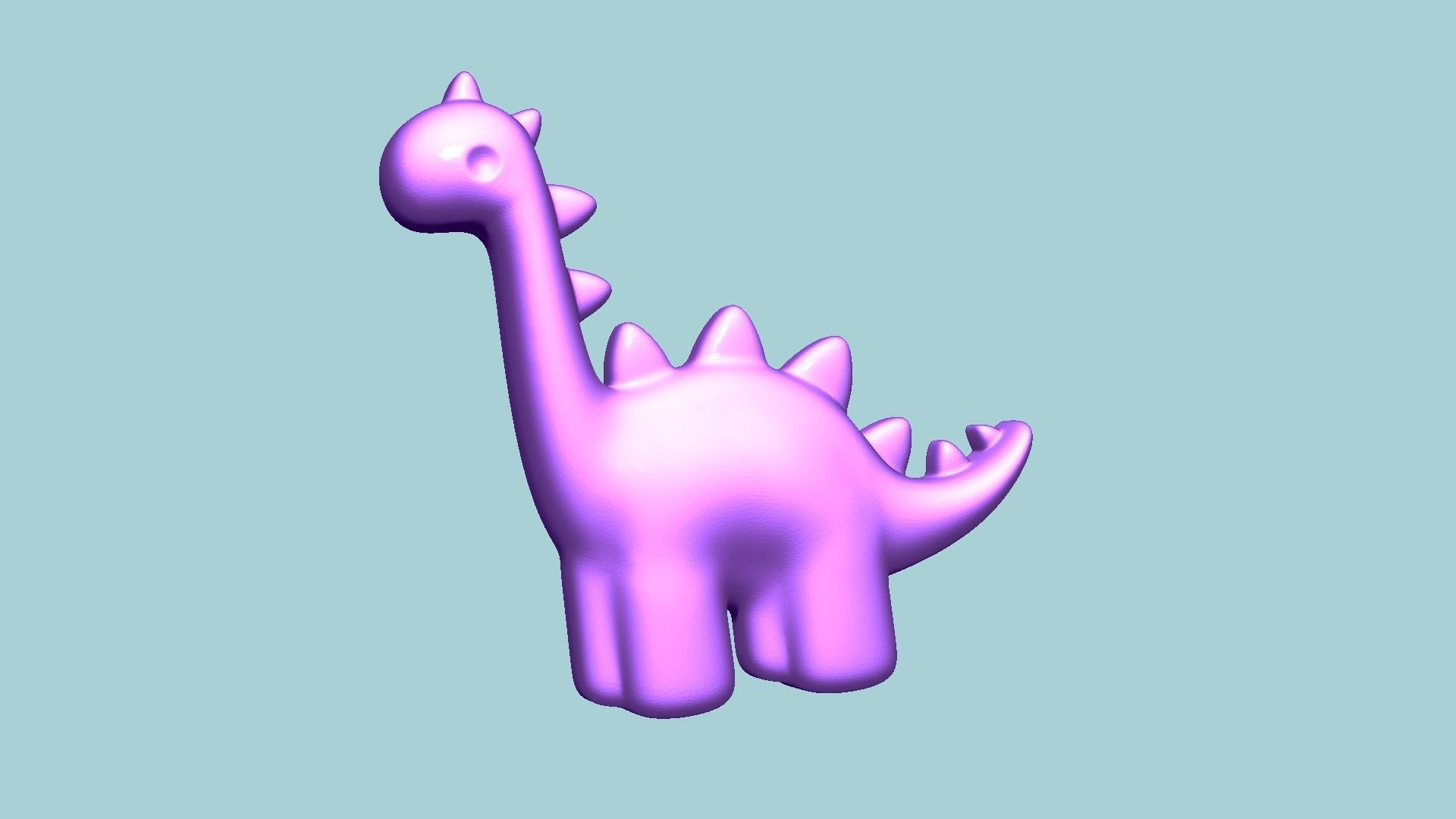 Jelly Candy Molding Dinosaur - Gummy Mould 3D print model_8