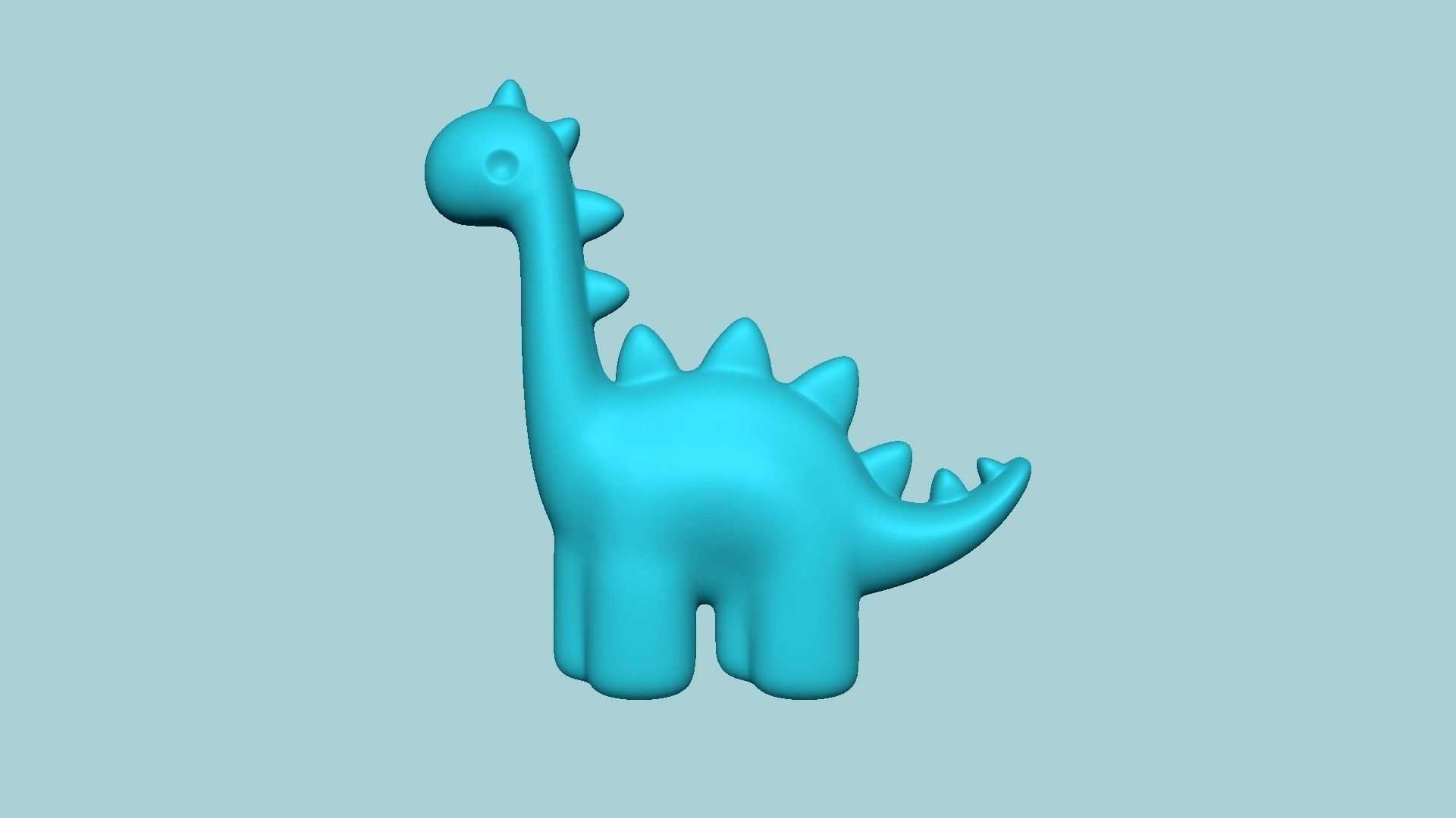 Jelly Candy Molding Dinosaur - Gummy Mould 3D print model_2