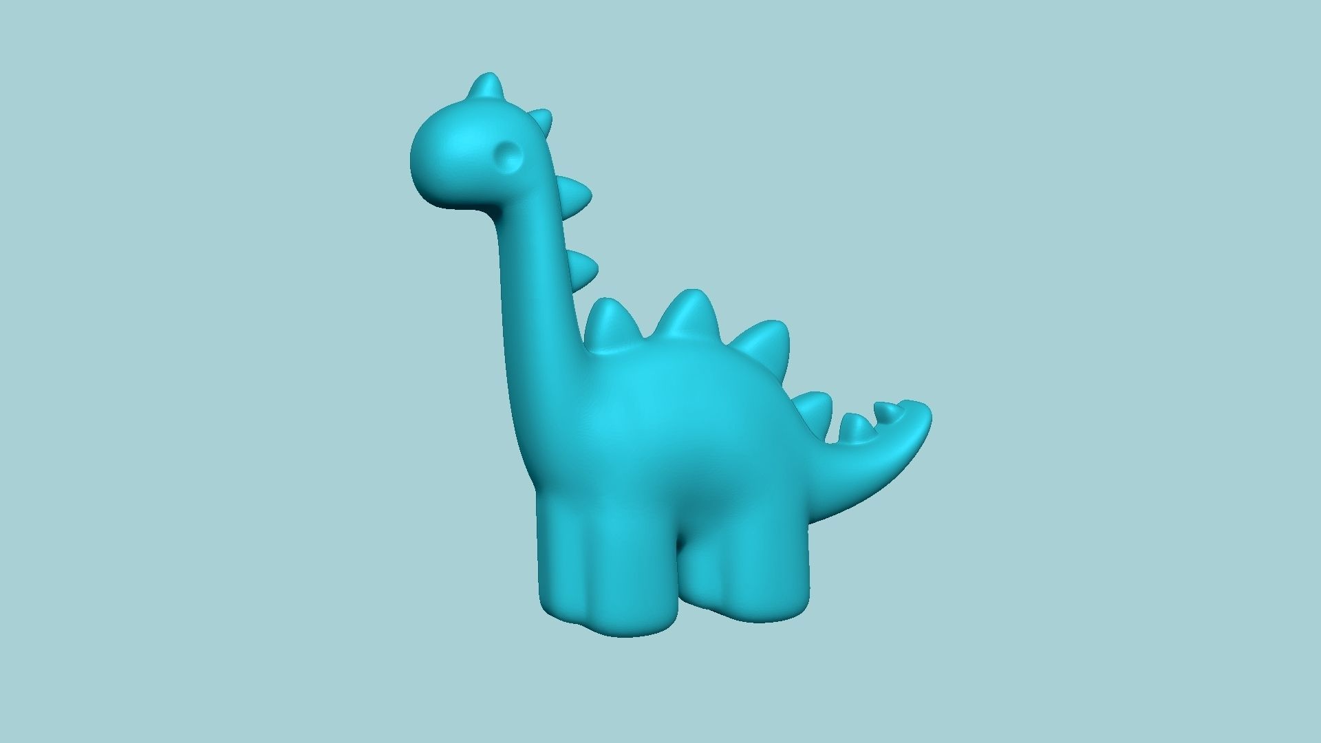 Jelly Candy Molding Dinosaur - Gummy Mould 3D print model_3