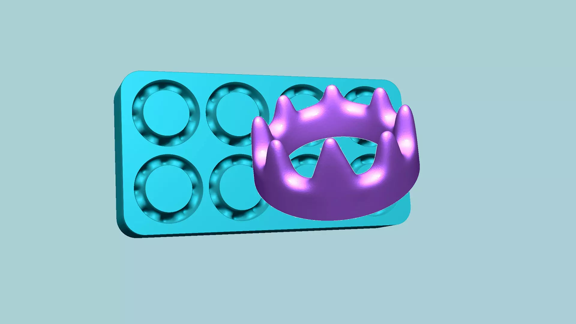 Jelly Candy Molding Crown - Gummy Mould 3D print model