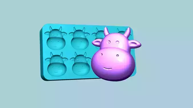 Jelly Candy Molding Cow Face - Gummy Mould