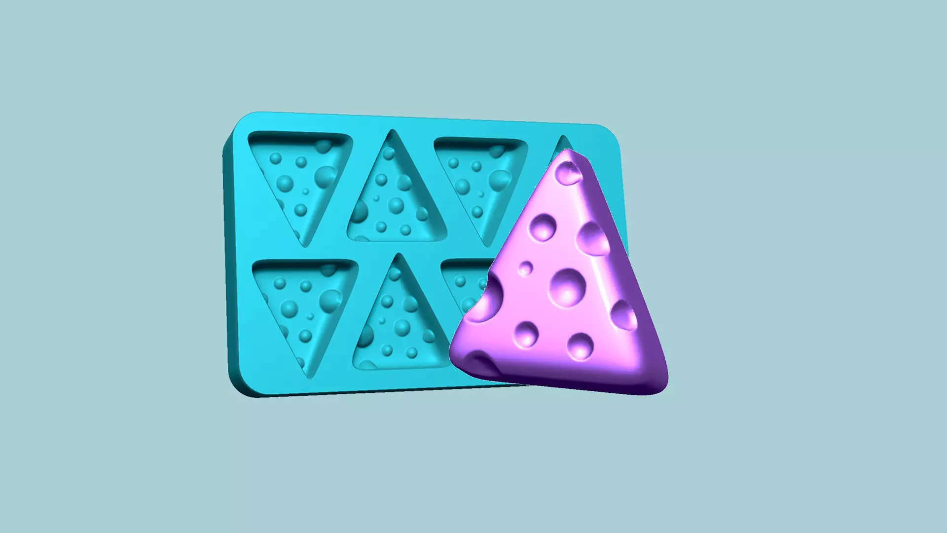 Jelly Candy Molding Cheese - Gummy Mould 3D print model