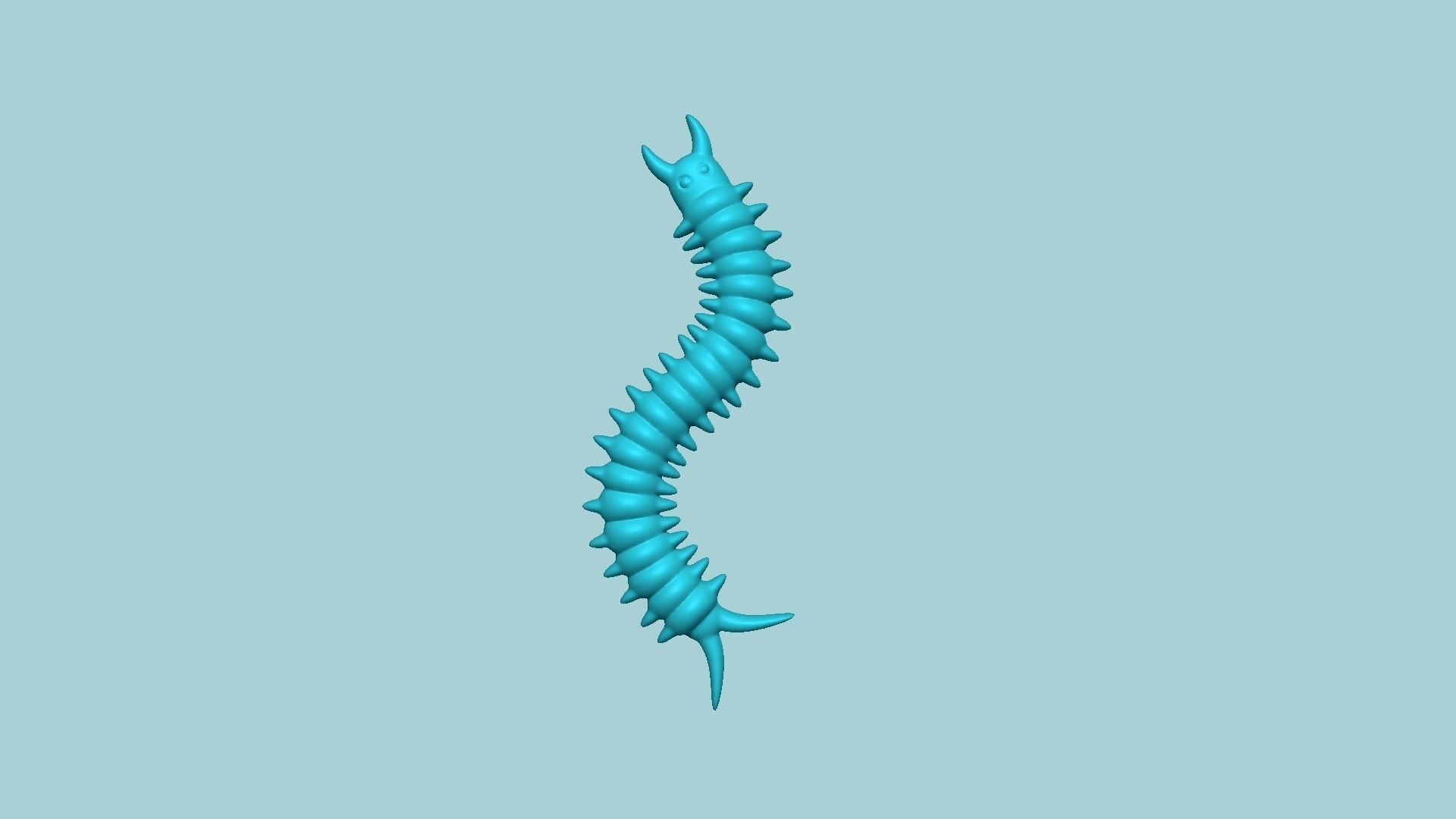 Jelly Candy Molding Centipede - Gummy Mould 3D print model_2