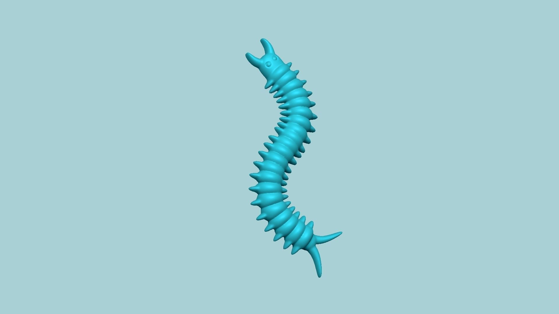 Jelly Candy Molding Centipede - Gummy Mould 3D print model_3