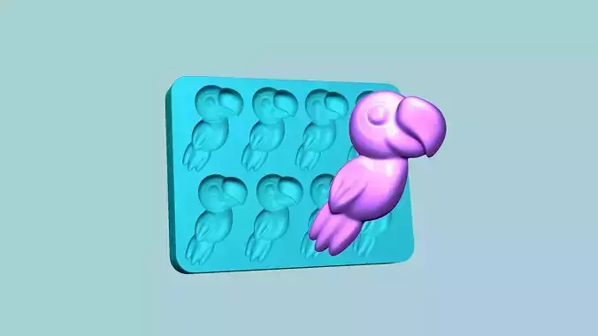 Jelly Candy Molding Parrot - Gummy Mould
