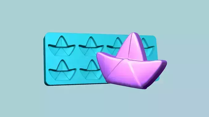 Jelly Candy Molding Paper Boat - Gummy Mould